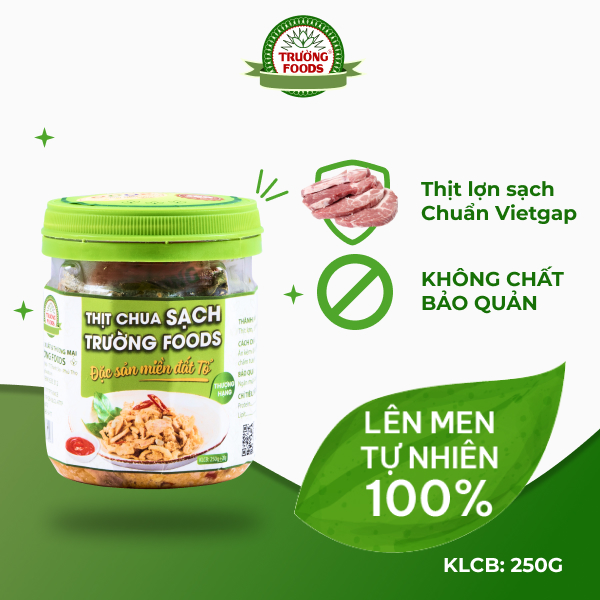 Combo 3 Hộp Thịt Chua Thượng Hạng Trường Foods 180g/Hộp