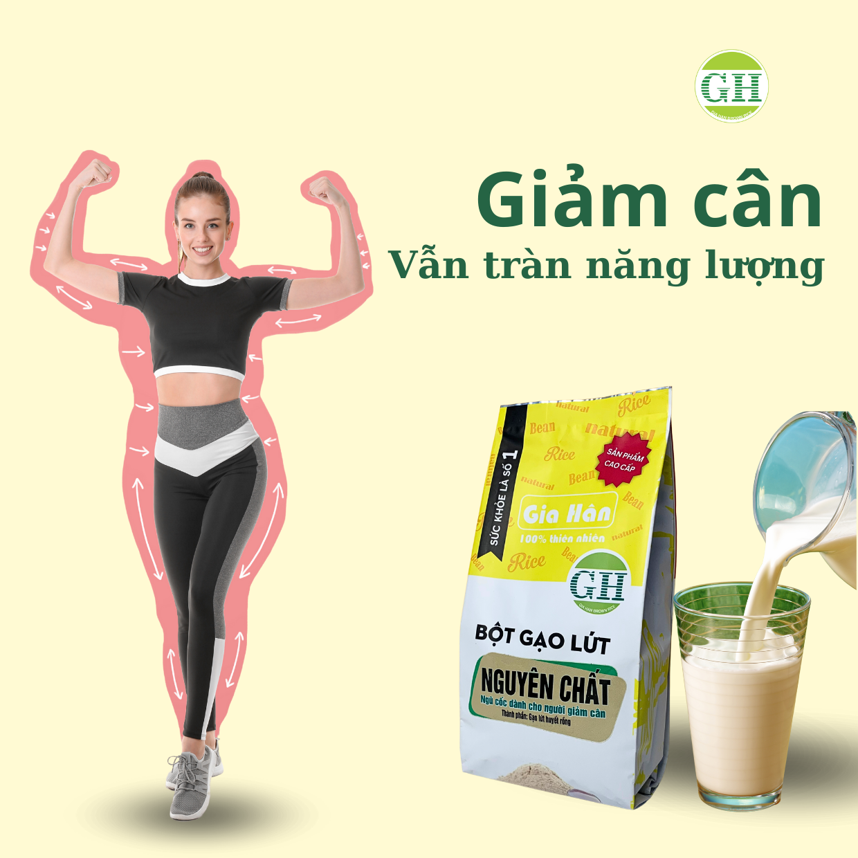 bột giảm cân tại nhà, an toàn, bot gao lut giam can