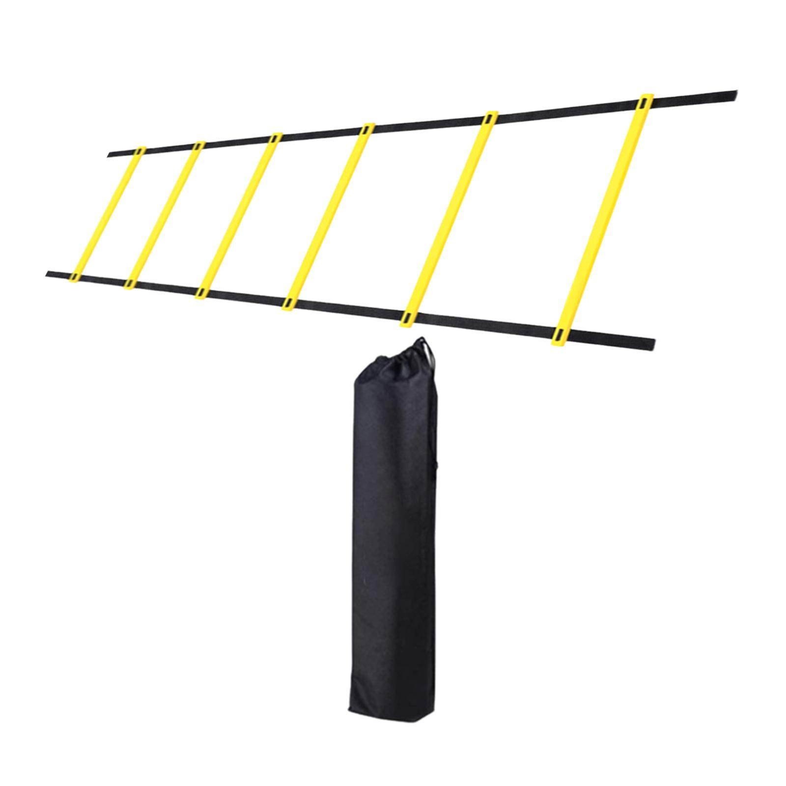 Agility Ladder Football Speed Training Equipment Basketball Soccer Improves Coordination Speed Ladder with Carry Bag for Volleyball Home Gym