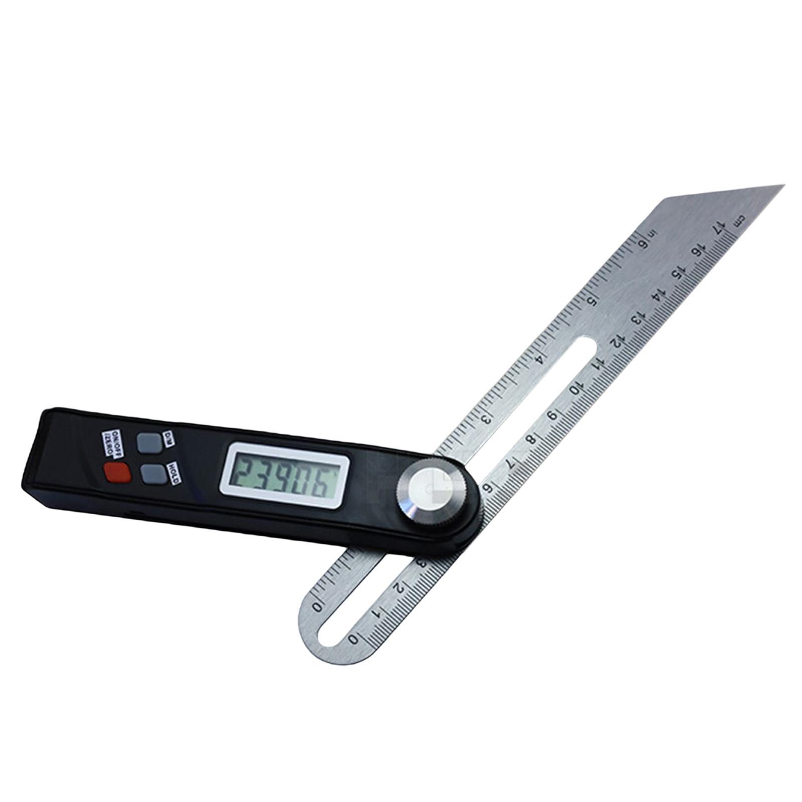 Precision Digital Angle Bevel Gauge Measuring 0-360° Horizontal Vertical