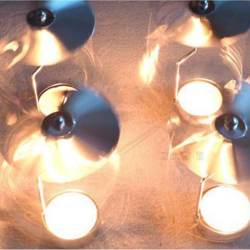 5xChristmas Windmill Decor Rotating Candle Tea Light Holder Candlestick Gift