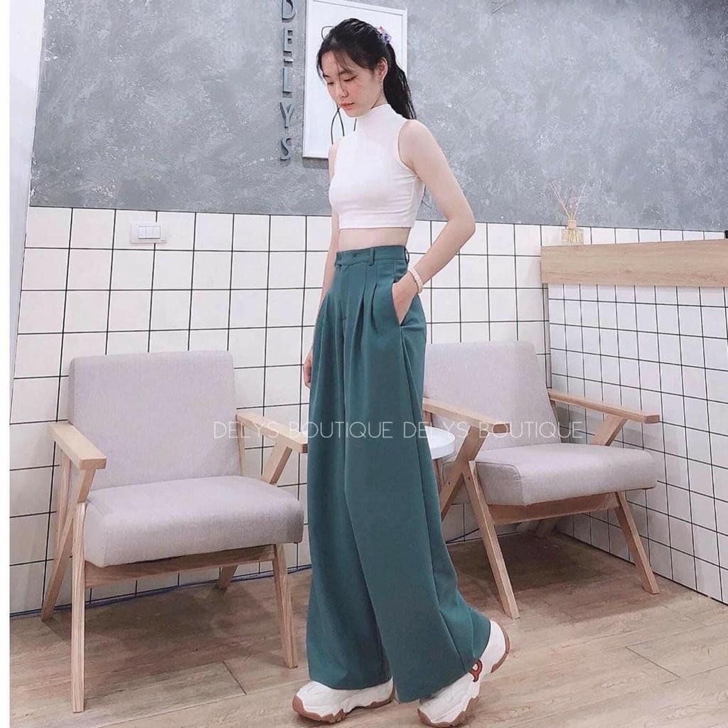 023- SET ÁO CỔ LỌ QUẦN XANH
