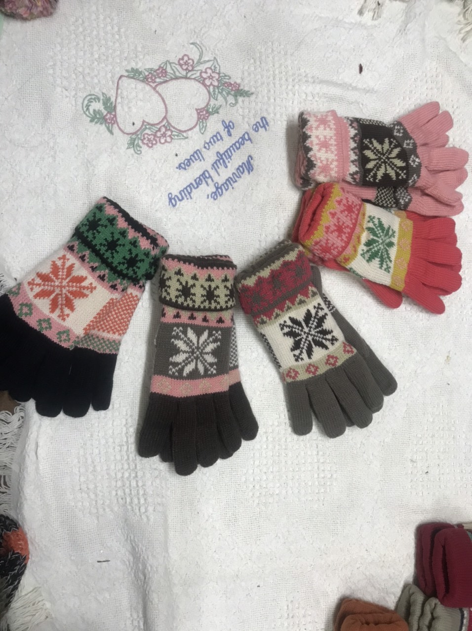 Găng Len Lót Nỉ Giao Màu Ngẫu Nhiên