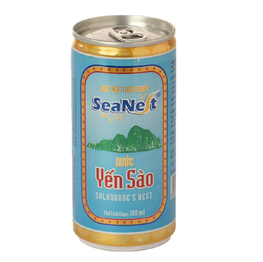 Hộp quà lon đứng Tổ Yến 3% Khánh Hòa Nutrition SeaNest 190 ml (Hộp 6 lon)