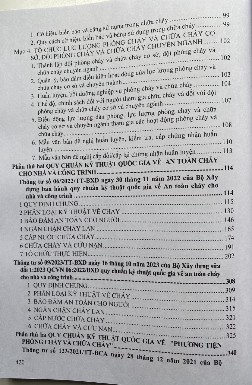 Quy chuẩn kỹ thuật quốc gia về an toàn cháy cho nhà và công trình