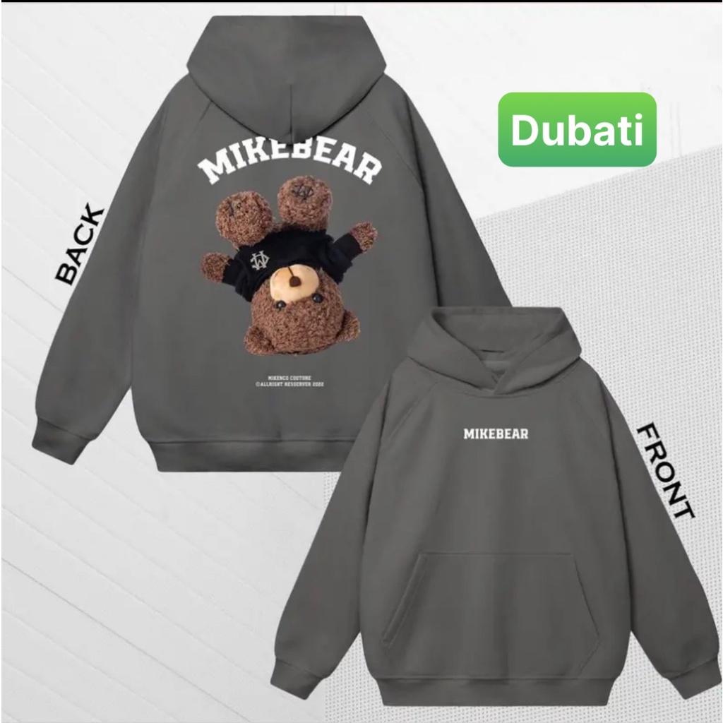 ÁO KHOÁC HOODIE NAM NỮ CON GẤU NGƯỢC MIKEBEAR CHẤT NỈ DÀY PHOM FROM RỘNG CHỐNG LẠNH NẮNG, NÓNG ĐÔNG HÈ SANG CHẢNH-DUBATI