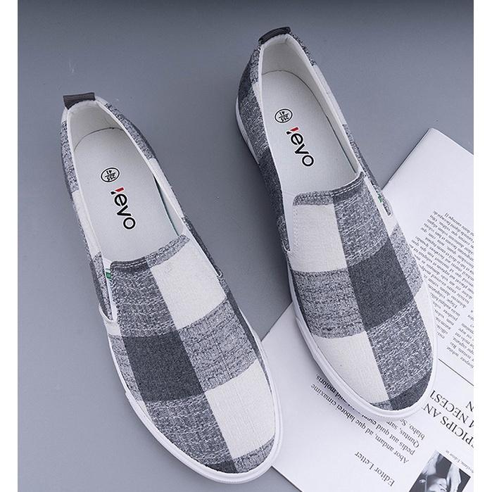 Giày lười nam - Slip on nam vải - Mã A6073