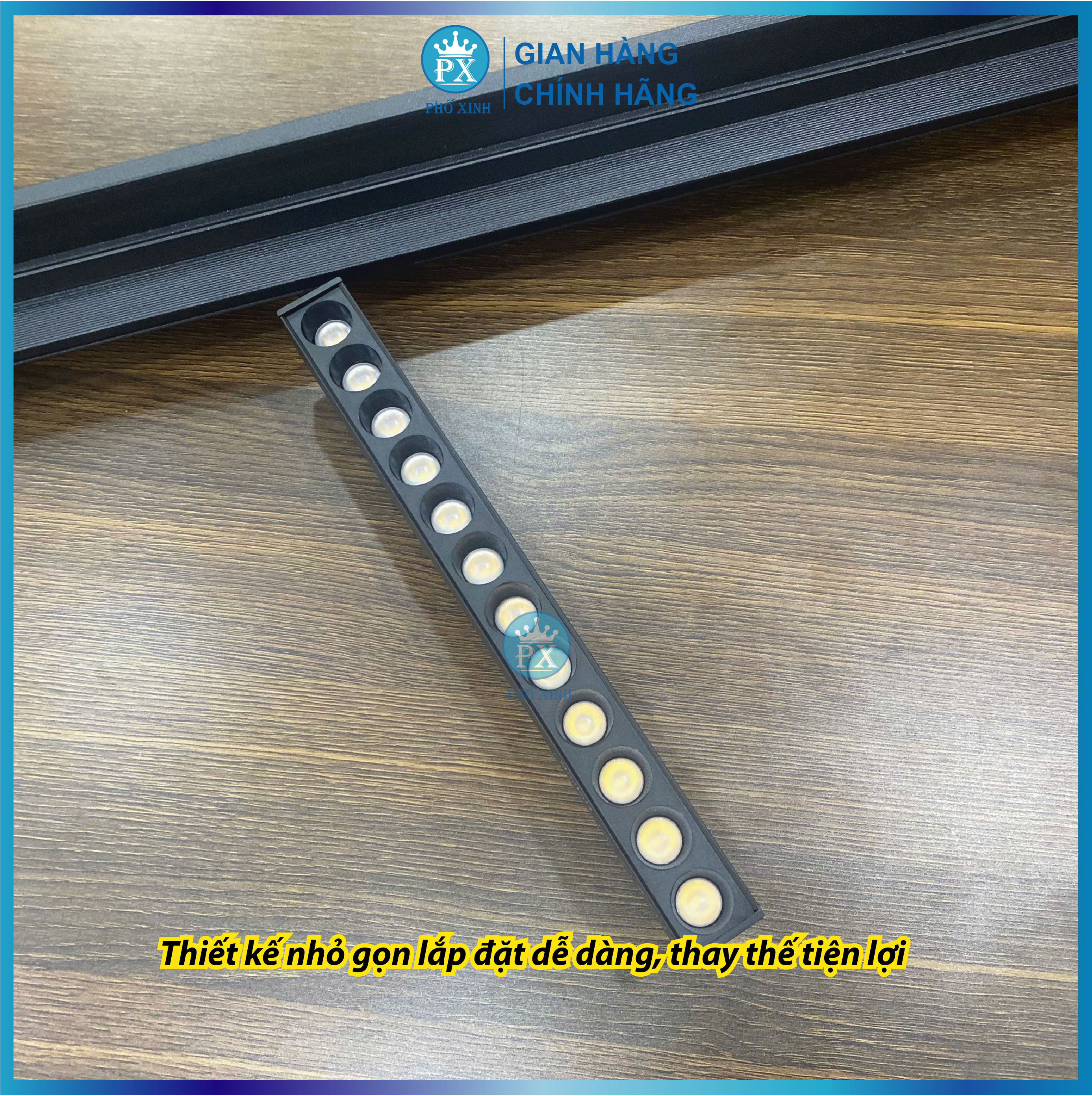 Bộ Đèn TIÊU ĐIỂM Ray Nam Châm 6W,12W,18W,24W  Chiếu Rọi SpotLight Sử Dụng Chip Led Os ram