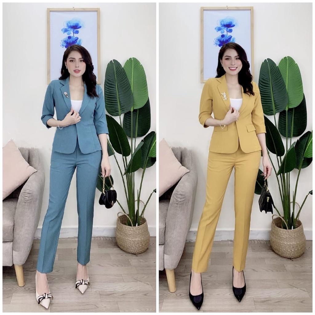 Set nguyên bộ áo Vest Tay Lỡ quần dài TJ54