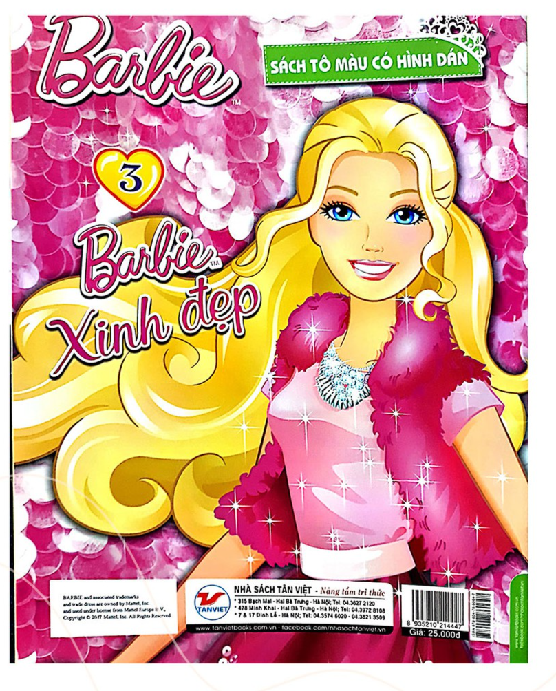 Bộ Tô Màu Barbie Xinh Đẹp - Bản Quyền