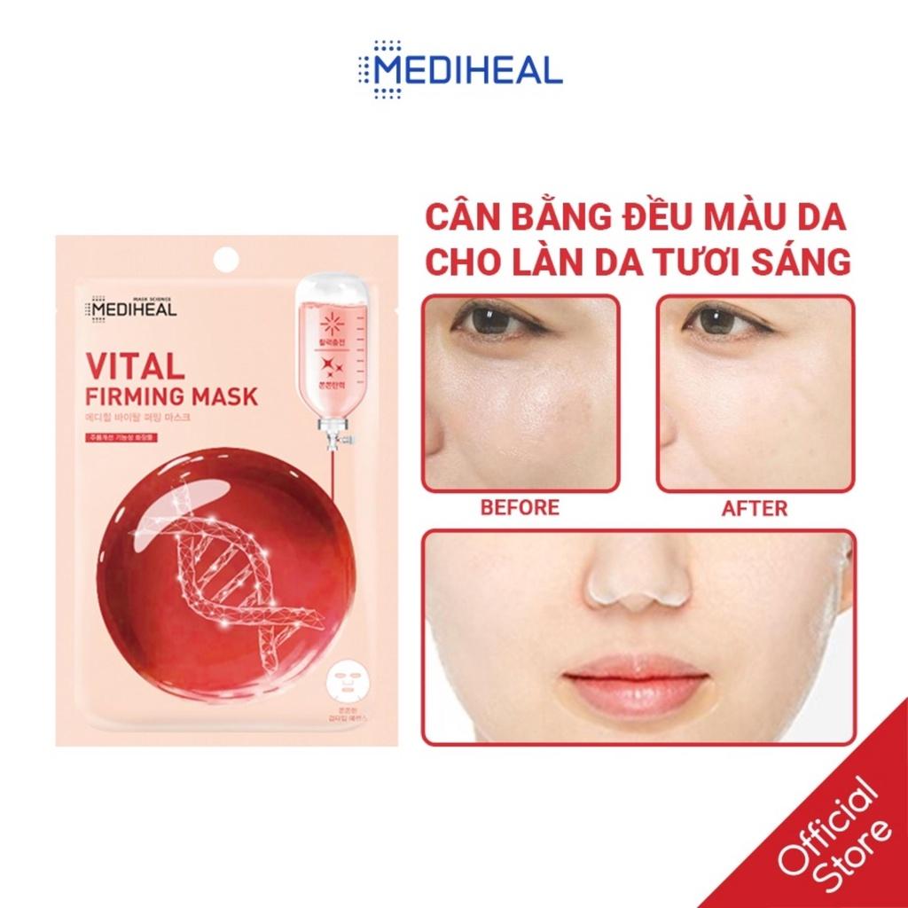 Combo 5 Mặt Nạ Mediheal Vital Firming Pure Calming Hydra Soothing Dưỡng Da Dịu Nhẹ Mask 20ml/Miếng