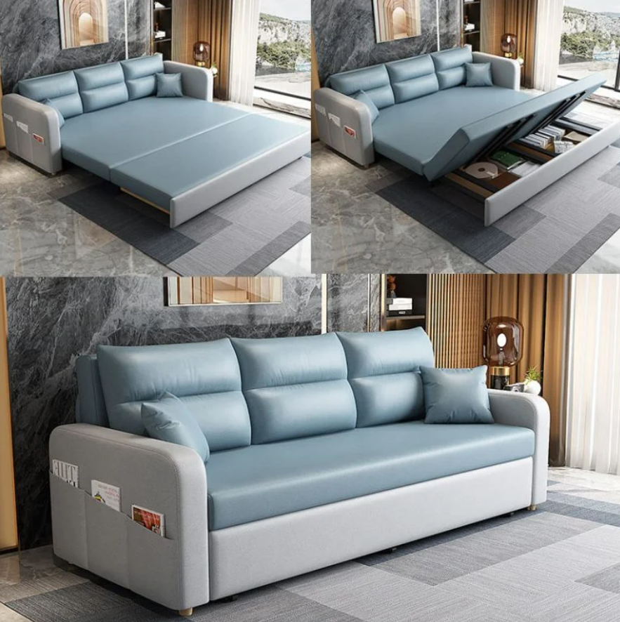 Sofa giường đa năng hộc kéo HGK-04 ngăn chứa đồ tiện dụng Tundo KT 1m8