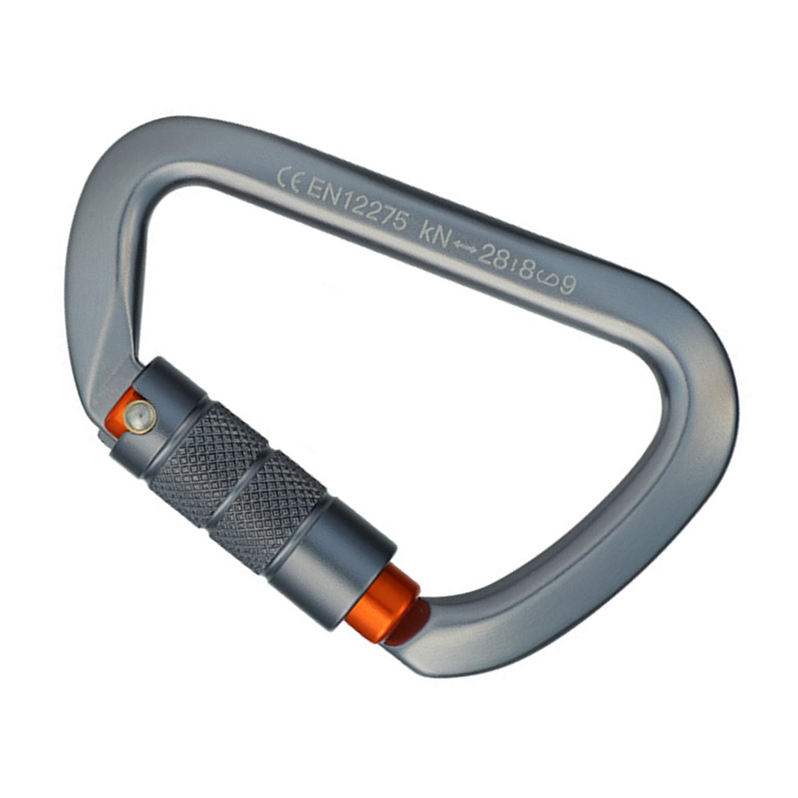 Locking Carabiner Clip Climbing Carabiner Screw Lock Carabiner Heavy Duty Caribeaners Hook for Outdoor Swing Caving Camping Hiking