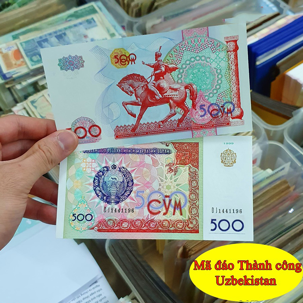 Combo 15 Tờ Tiền Mã Đáo Thành Công Uzbekistan May Mắn