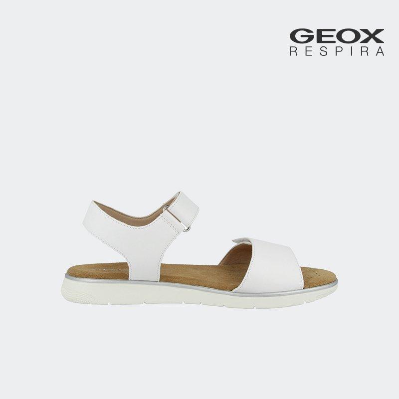 Giày Sandals Nữ GEOX D Dandra D - WHITE/SILVER