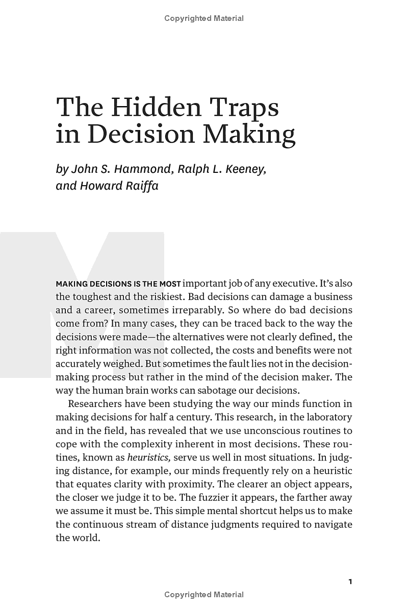 Harvard Business Review's 10 Must Reads On Making Smart Decisions
