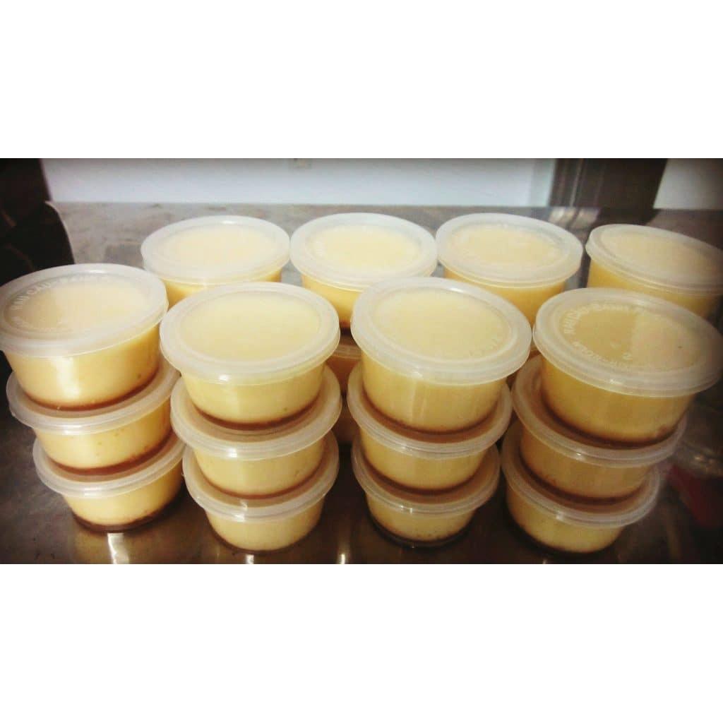 Hộp nhựa bánh flan có nắp an toàn, bền đẹp