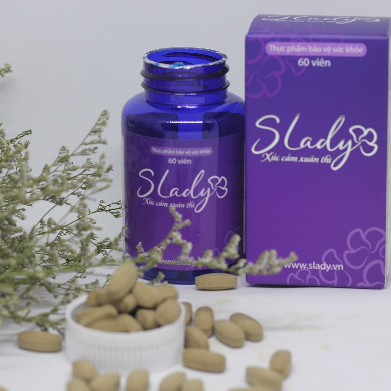 Viên uống cân bằng nội tiết tố nữ SLady | Hết khô hạn | Tăng cường sinh lý nữ