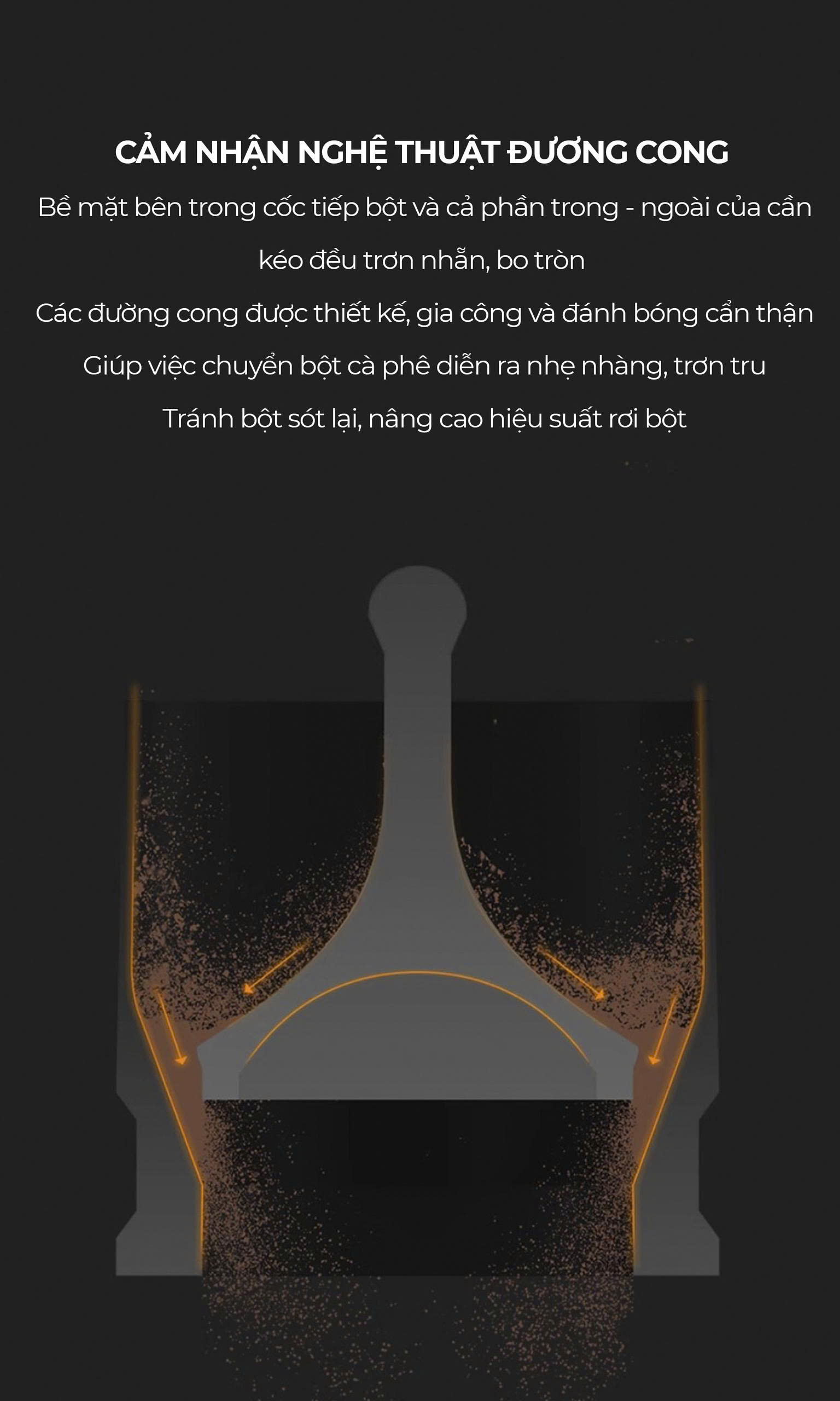 Combo dụng cụ pha espresso Diagonal line Series Feepie