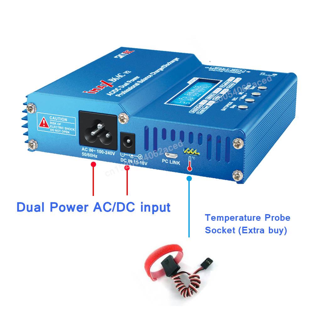Skyrc IMAX B6AC V2 6A Lipo Balance Balance LCD Displer cho bộ sạc pin sạc pin rc