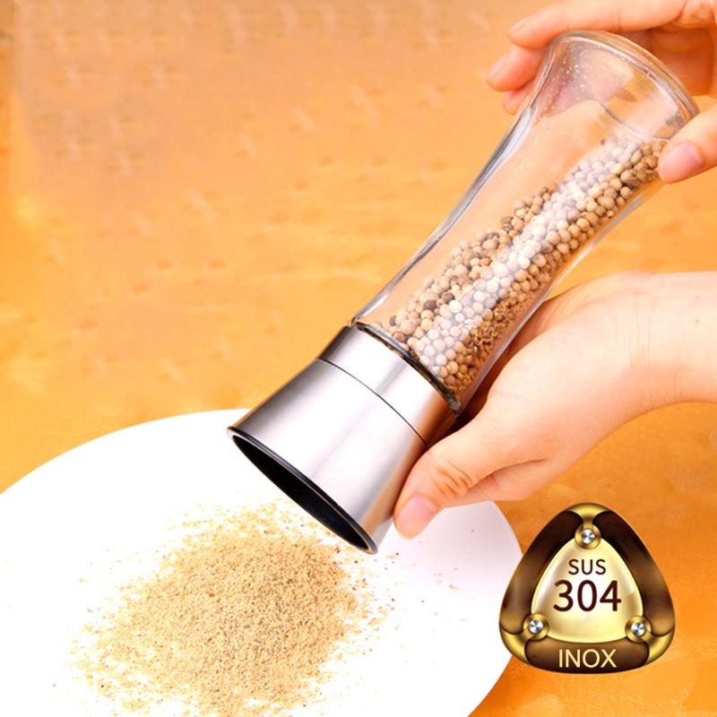 LỌ ĐỰNG VÀ XAY HẠT TIÊU ĐA NĂNG 2 ĐẦU INOX 304