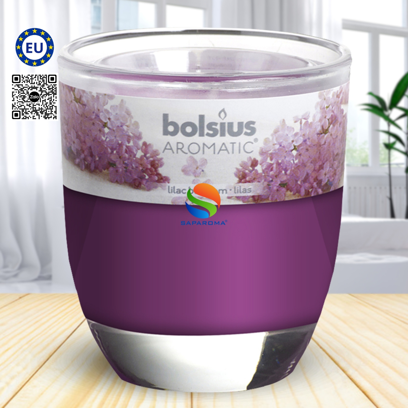 Combo 3 Ly nến thơm tinh dầu Bolsius 105g, nến trang trí, thơm phòng, thư giãn, Hỗ trợ khử mùi