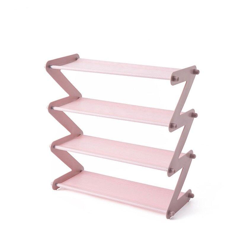 "Z" Shape Shoe Rack Shoe Tower Organizer Cabinet Entryway Stackable Storage Shelf Unit Tool Shoes Organizer Household Accessory