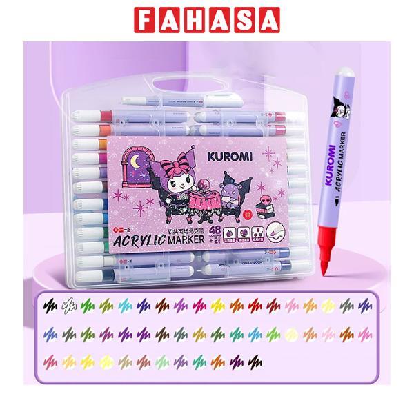 Hộp 48 + 2 Màu Vẽ Acrylic Marker Kuromi - iiGEN YZ5150
