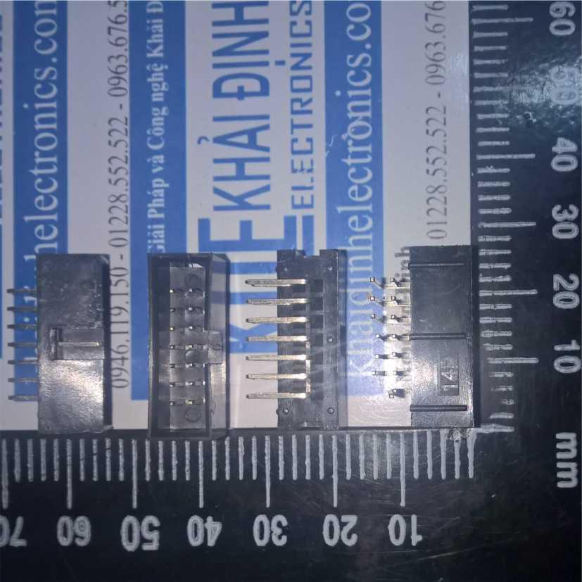 Đầu nhựa cổng iDE14 CÁI chân cong 2.54MM  KDE0473