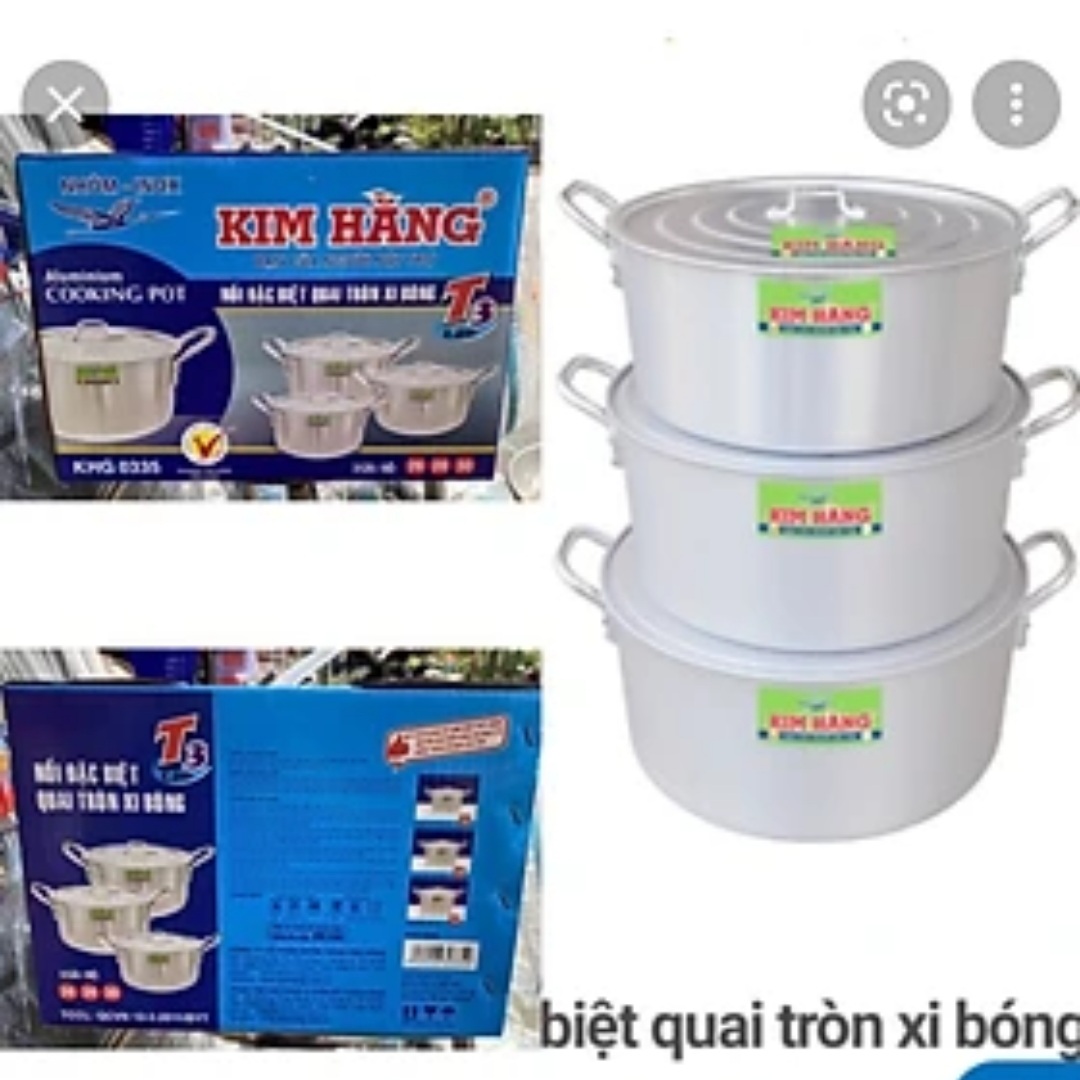 NỒI KIM HẰNG Bộ 3 xoong 26,28,30cm