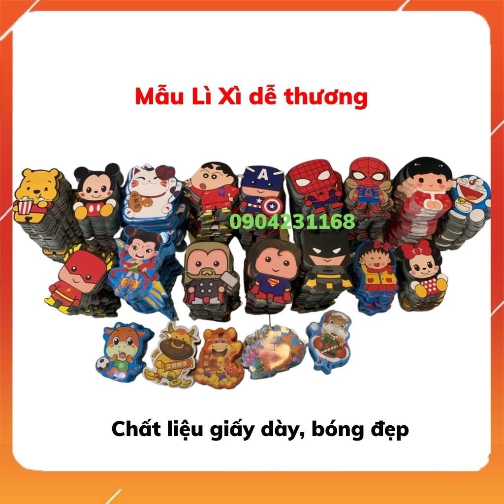 Combo 10 bao Lì Xì Hoạt Hình Dễ Thương