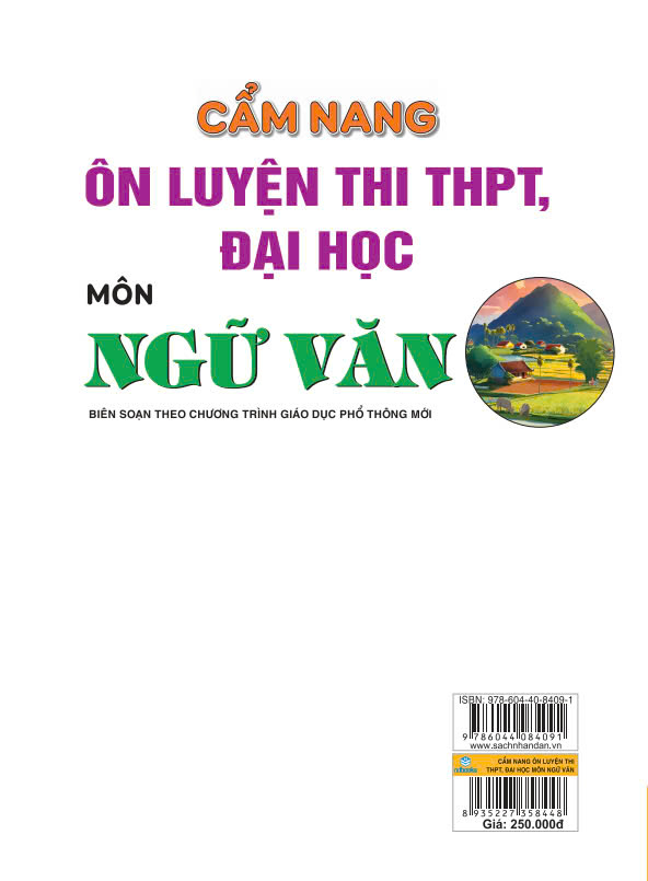Sách - Cẩm Nang Ôn Luyện Thi THPT, Đại Học Môn Ngữ Văn - Biên soạn theo chương trình GDPT 2018 - ndbooks