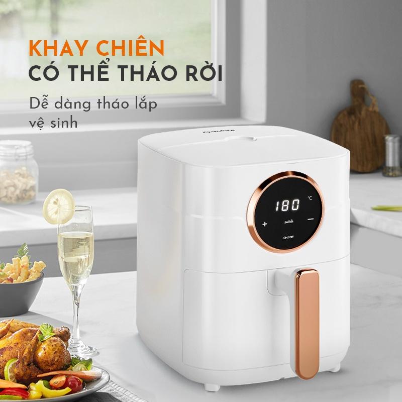 Nồi chiên không dầu GAABOR GA-E45A02 dung tích 4.5L - Thép không gỉ - Giá rẻ - Hàng chính hãng