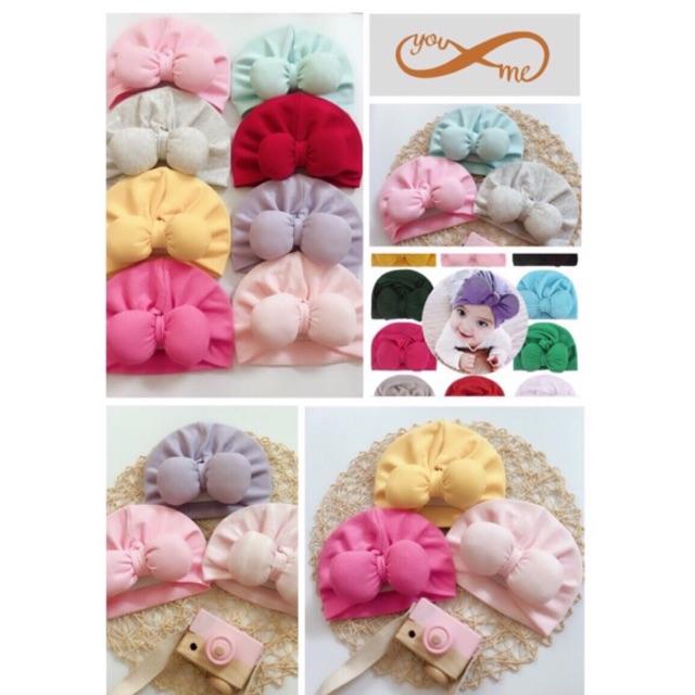 MŨ TURBAN COTTON CHO BÉ CỰC XINH