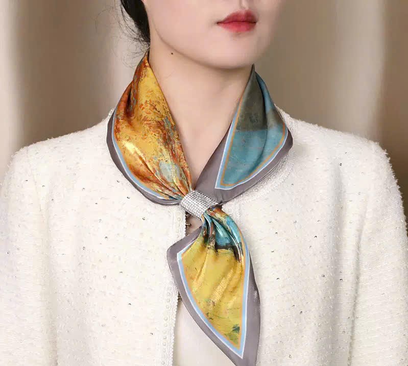 KHĂN LỤA DÀI KHĂN QUÀNG CỔ KHĂN CHOÀNG LỤA BĂNG ĐÔ TRANG TRÍ NƠ CAO CẤP ĐA NĂNG SANG TRỌNG THANH LỊCH MÃ 20