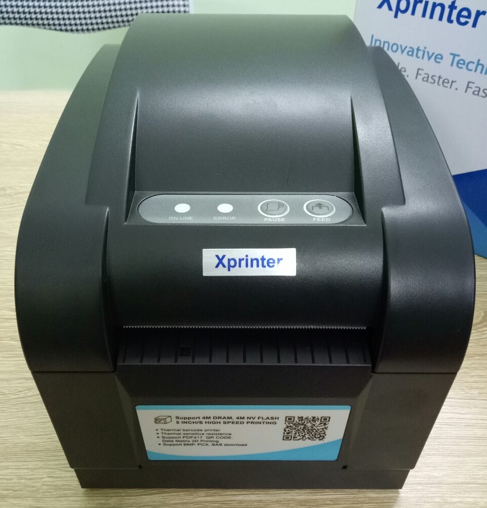 Máy in mã vạch Xprinter XP350B - Hàng Nhập Khẩu