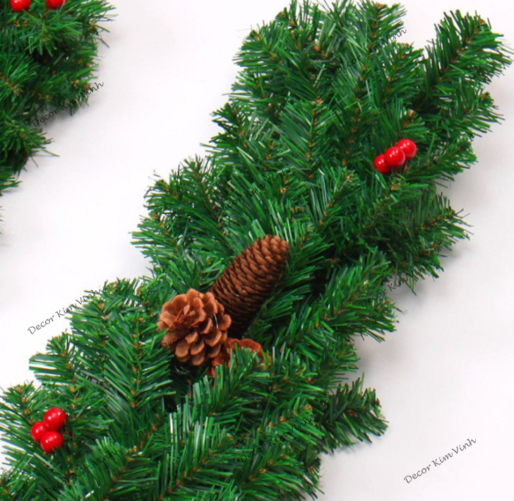 Dây Lá Thông Kết Trái B1 Trang Trí Giáng Sinh Noel