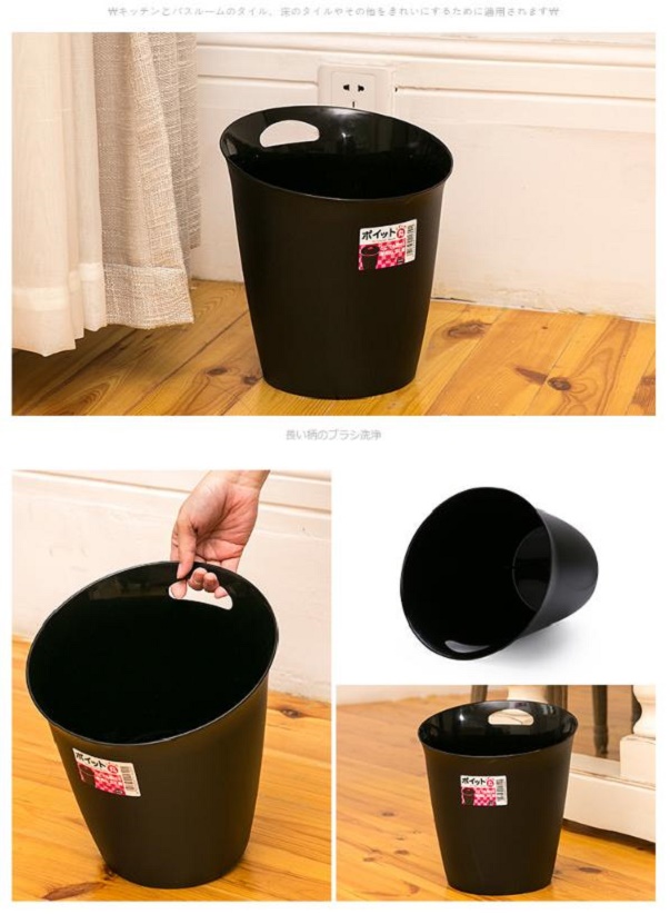 Thùng rác văn phòng tròn Nakaya 5.5L - Hàng nội địa Nhật Bản nhập khẩu chính hãng