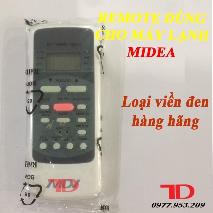 Remote điều khiển điều hòa dành cho máy lạnh MIDEA