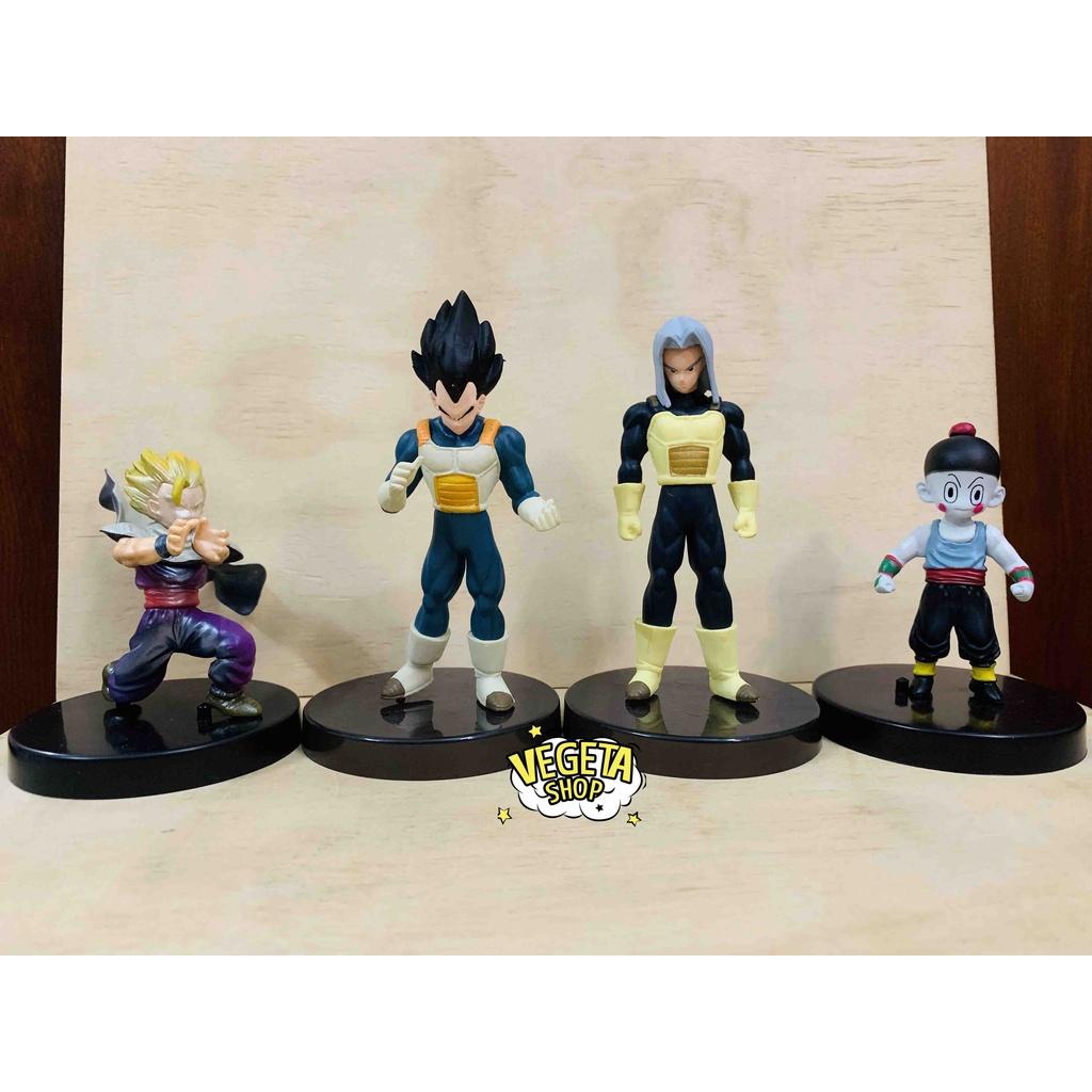 Mô hình Dragon Ball - Trunks Vegeta Chiaotzu Cell Picclo Goku Frieza Krillin Android 20 Broly Fide - Đế đen - Cao 8~13cm