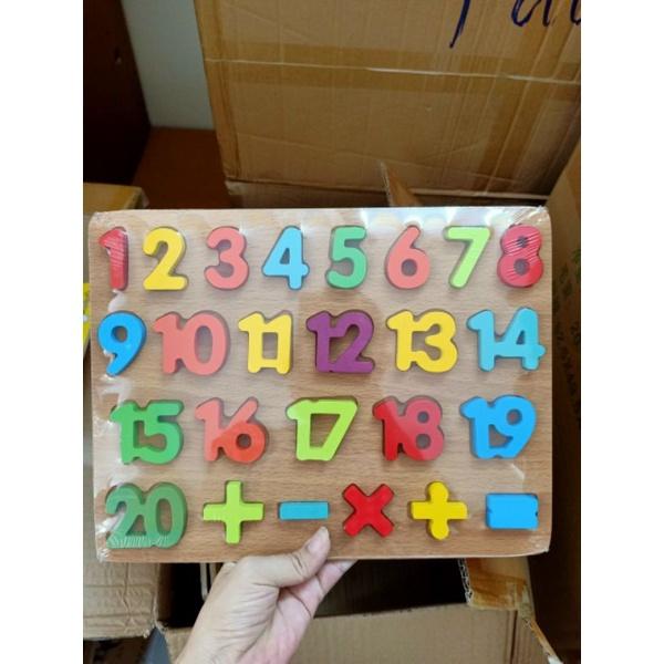 BẢNG SỐ 20 SỐ VÀ PHÉP TOÁN BẰNG GỖ CAO CẤP