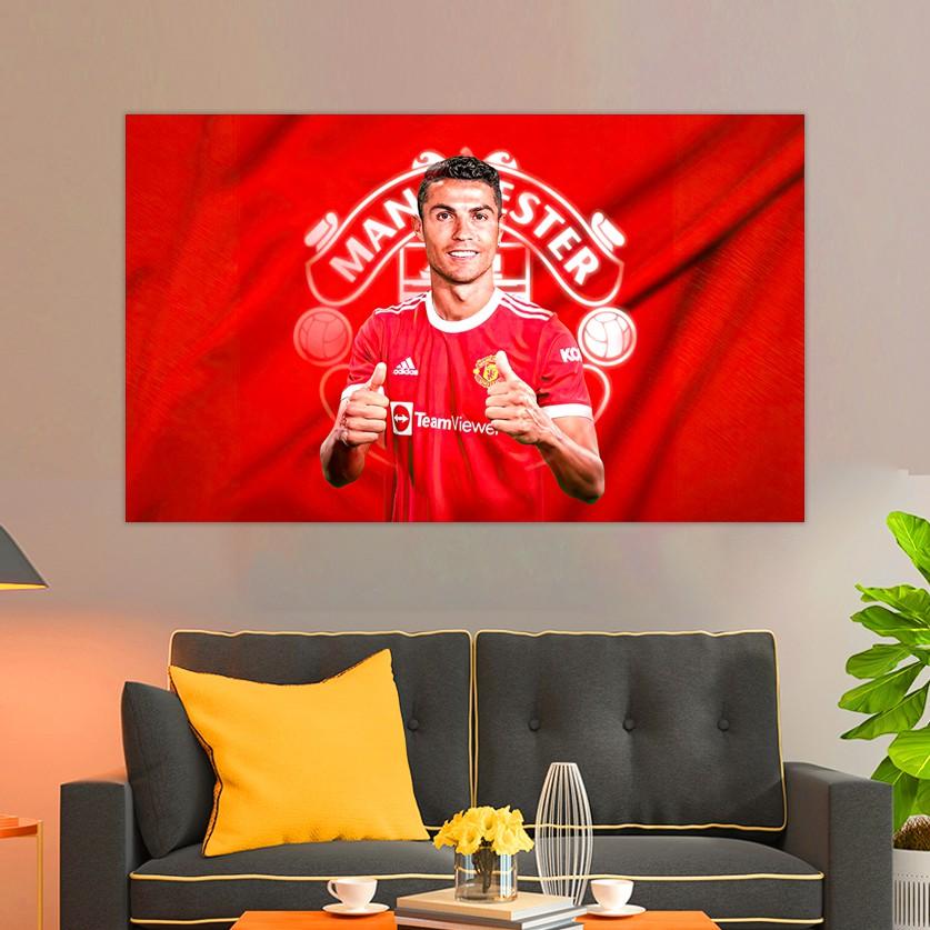 Bộ Decor Ronaldo Manchester United | Bộ Ảnh Decor Mới Nhất Trang Trí Phòng Theo Phong Cách Cá Nhân