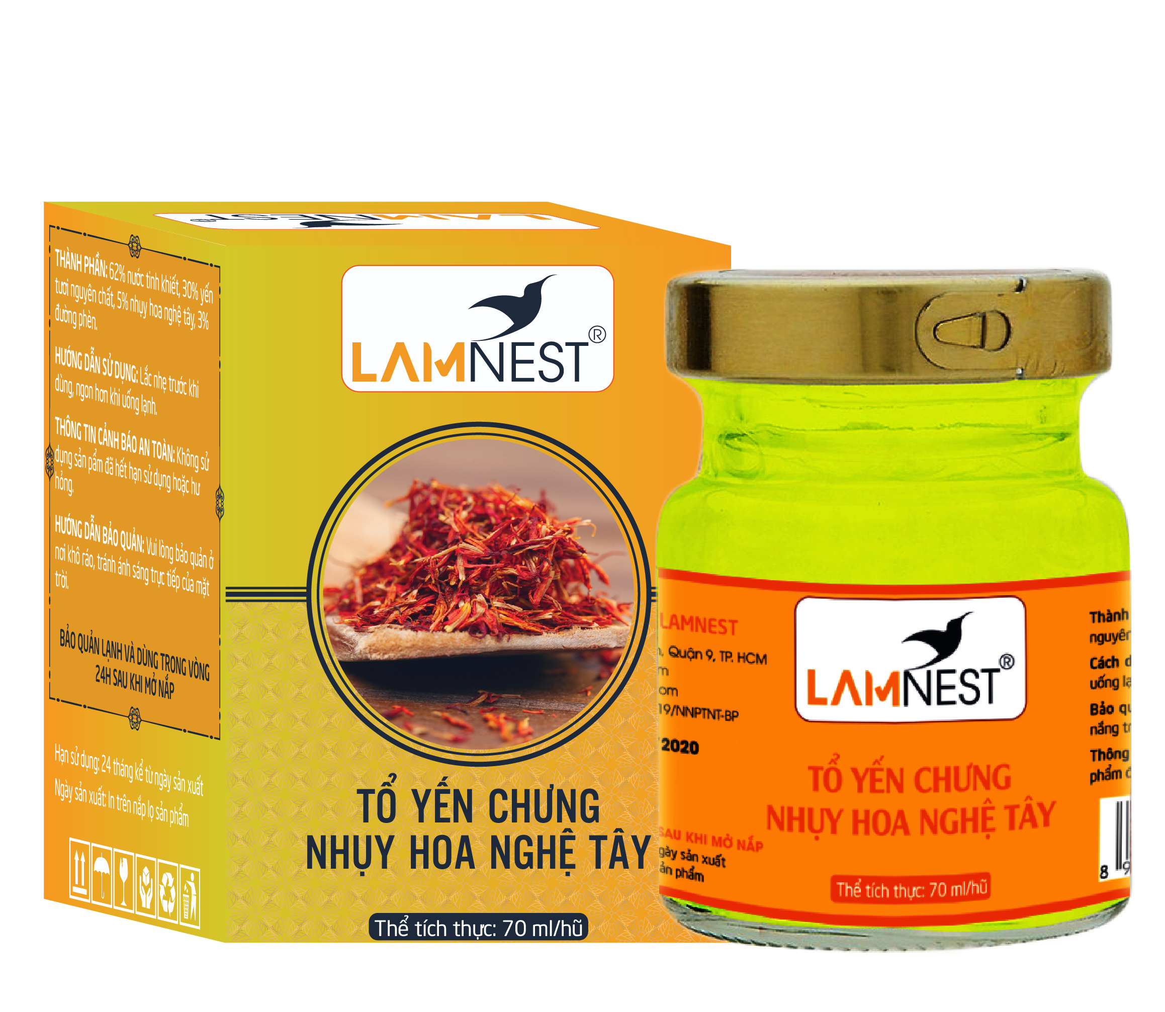 TỔ YẾN CHƯNG NHỤY HOA NGHỆ TÂY - YẾN SÀO LAMNEST