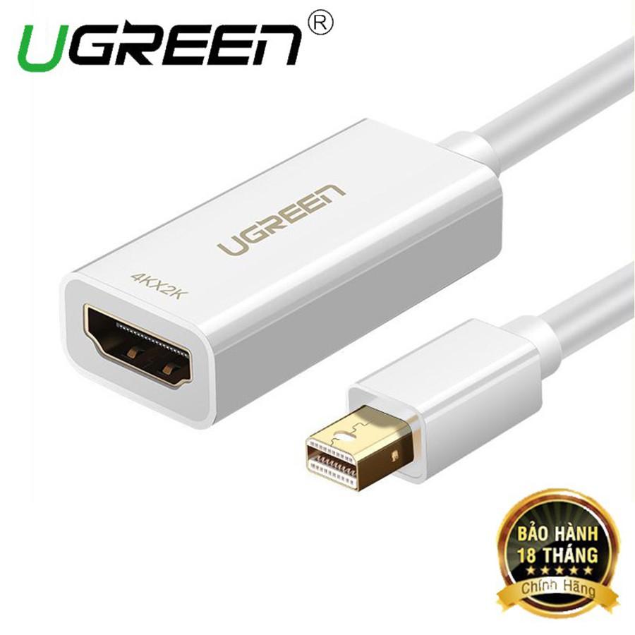 Cáp chuyển Mini Displayport sang HDMI Ugreen 40361 hỗ trợ 4K,2K chính hãng - Hàng Chính Hãng