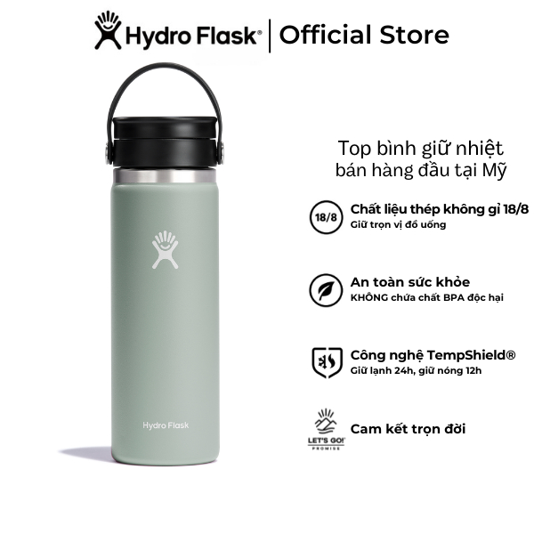 Bình giữ nhiệt cà phê Hydro Flask 20 oz Wide Flex Sip Lid có nắp Flex Sip - Hàng chính hãng(Season 2024)