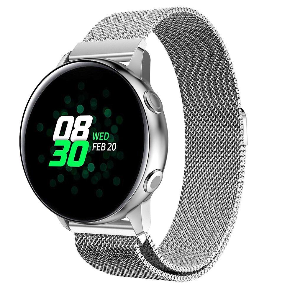 Dây Đồng Hồ 20mm Thép Lưới Nam Châm Cho Đồng Hồ Samsung Galaxy Watch Active 2, Active, Galaxy Watch 42mm