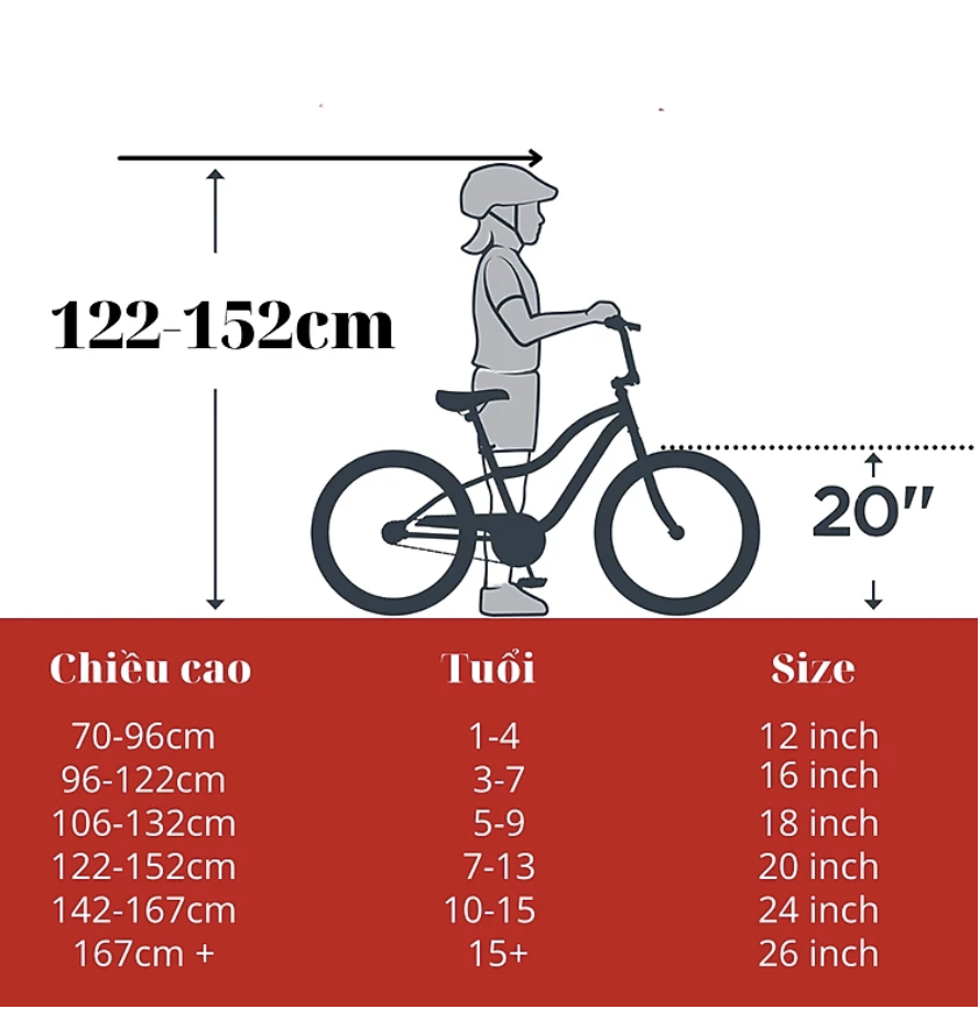 Xe đạp leo núi trẻ em SMNBike LNC 24-51 - Bánh 24 inch - 12 tuổi