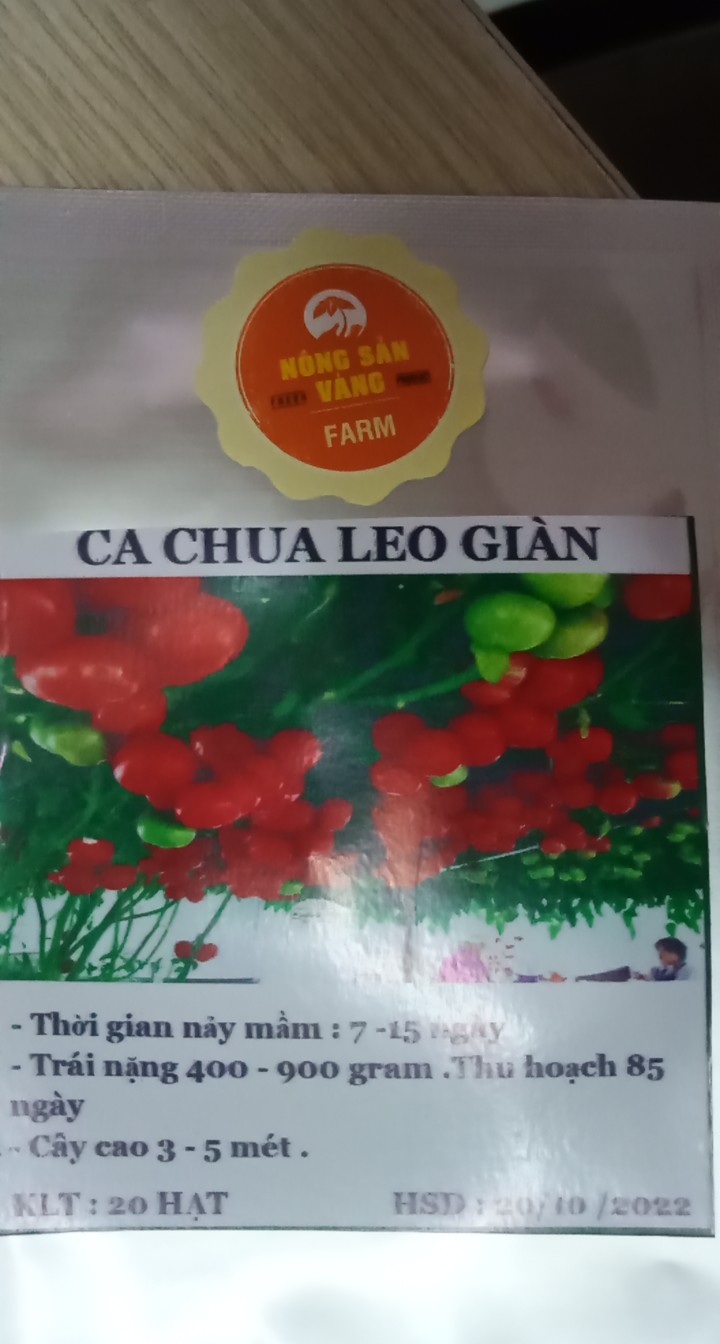 Hạt giống Cà Chua Leo Giàn ( Gói 20 Hạt ) - Nông Sản Vàng