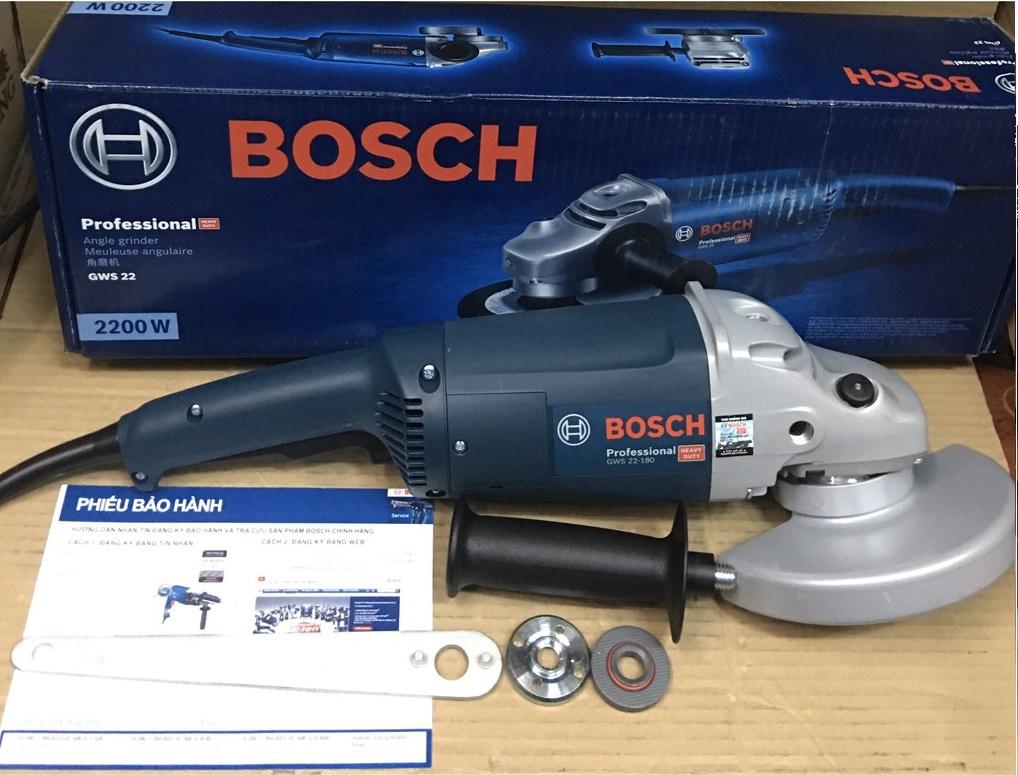 MÁY MÀI GÓC 150MM 2400 W BOSCH GWS 24-180 - HÀNG CHÍNH HÃNG