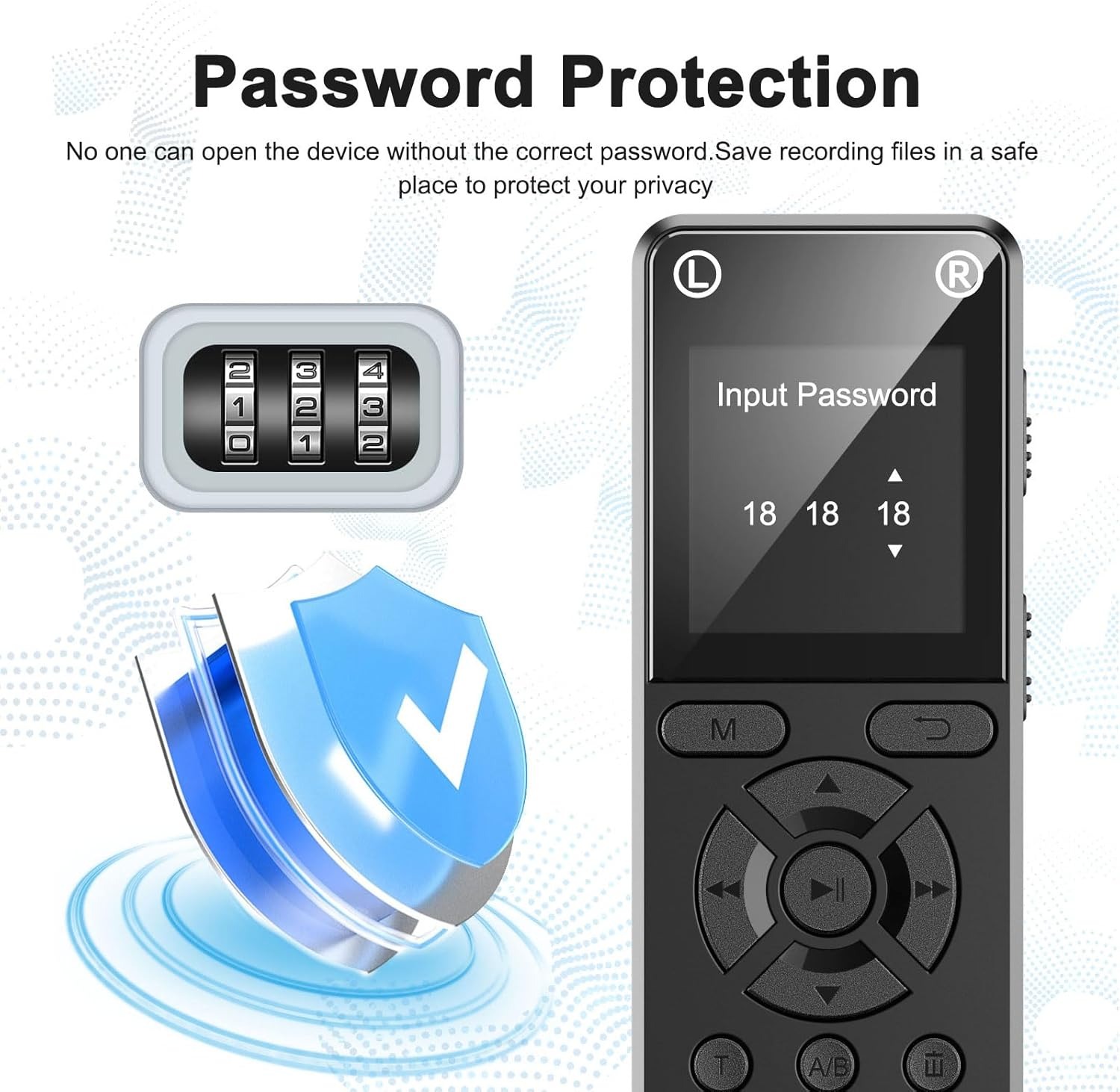 Máy Ghi Âm Chuyên Nghiệp V58 Bộ Nhớ Trong 64GB - Hàng Nhập Khẩu
